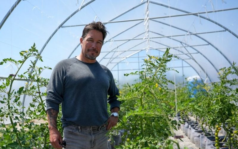 ‘This idea of land restoration.’ shíshálh Nation member Aaron Joe is helping to build regenerative food systems on BC’s Sunshine Coast. Photo for What Works by Hilary Angus.