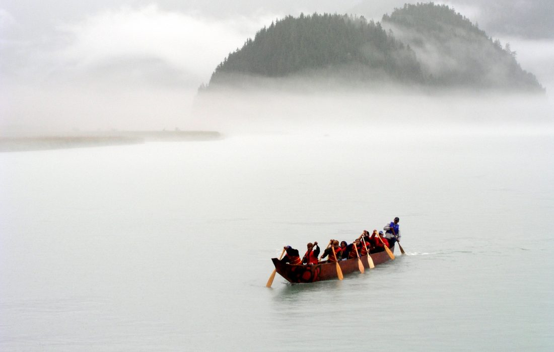 Haisla youth at the mouth of the Kitlope River. Photo: Sam Beebe