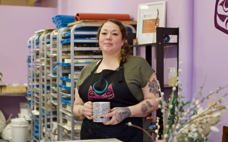 Lynn-Marie Angus makes Sisters Sage wellness products from locally grown plants she harvests herself. Photo:  Katie Hyslop.
